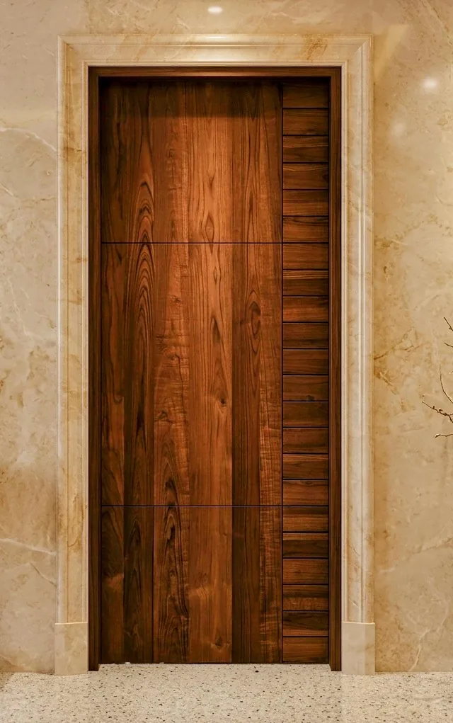 Natural flush door design