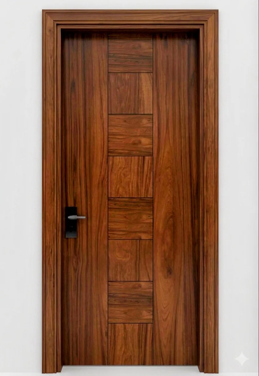 Textured flush door